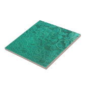 Carreau Dentelle turquoise (Côté)