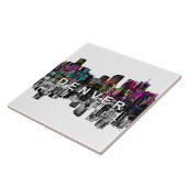 Carreau Denver, Colorado en graffiti (Côté)