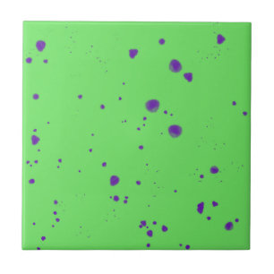 Carreau Déploiements en violet vert néon