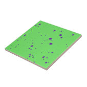 Carreau Déploiements en violet vert néon (Côté)