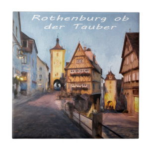 Carreau Der Tauber d'ob de Rothenburg