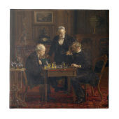 Carreau Des gentillesses jouent à un jeu d'échecs (Thomas  (Devant)