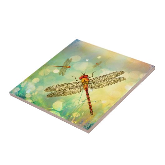 Carreau Des libellules Abstraites dans un carrelage en cér (Côté)