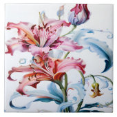 Carreau Des mensonges vibrants en flammes contre un Arrièr (Devant)