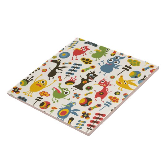 Carreau Des monstres heureux (Côté)