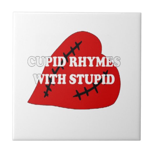 Carreau Des rimes Cupides Avec Stupides (Devant)