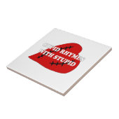 Carreau Des rimes Cupides Avec Stupides (Côté)