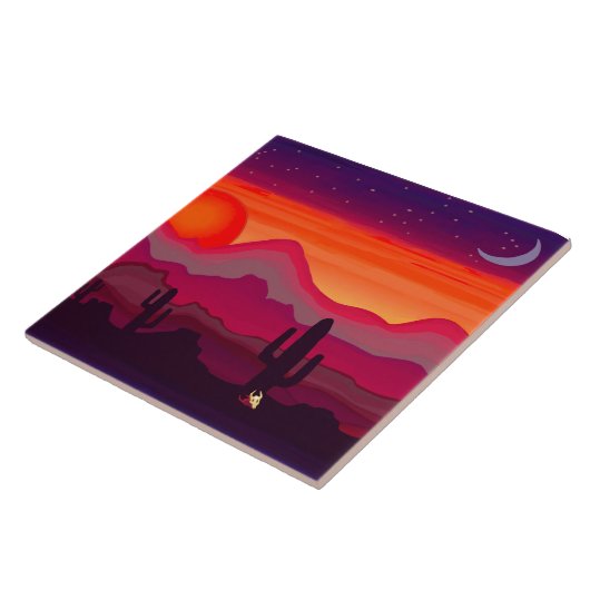 Carreau Desert Cactus Moon (Côté)