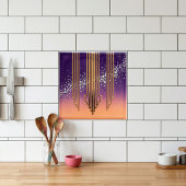 Carreau Desert Disco Lattice CrystalOmbre Diamond & Orange