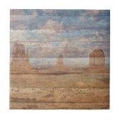 Carreau Desert Landscape Sandstone Buttes And Heavenly Sky (Devant)
