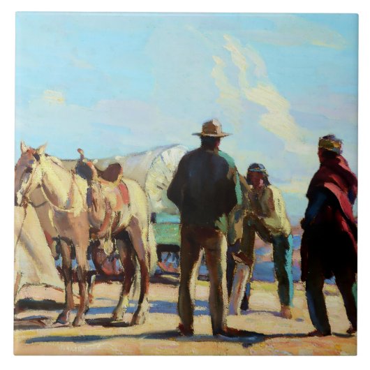 Carreau « Desert Rendezvous » par Carl Oscar Borg (Devant)