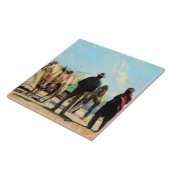 Carreau « Desert Rendezvous » par Carl Oscar Borg (Côté)