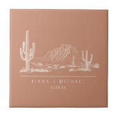 Carreau Desert Vibes Paysage Mariage Terra Cotta ID1019 (Devant)