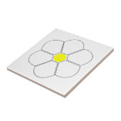 Carreau Design à fleurs blanches (Côté)