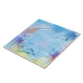 Carreau Design abstrait bleu (Côté)