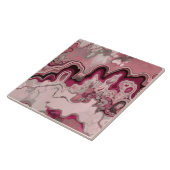 Carreau Design abstrait, peinture moderne, vagues, lignes (Côté)