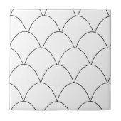 Carreau Design Art déco blanc (Devant)