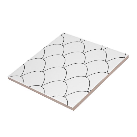 Carreau Design Art déco blanc (Côté)