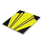 Carreau Design Art Déco Jaune (Côté)