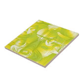 Carreau Design Art Déco Jaune et Vert (Côté)