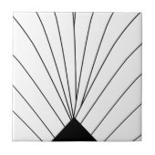 Carreau Design Art Déco Noir Et Blanc (Devant)