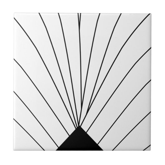 Carreau Design Art Déco Noir Et Blanc (Devant)