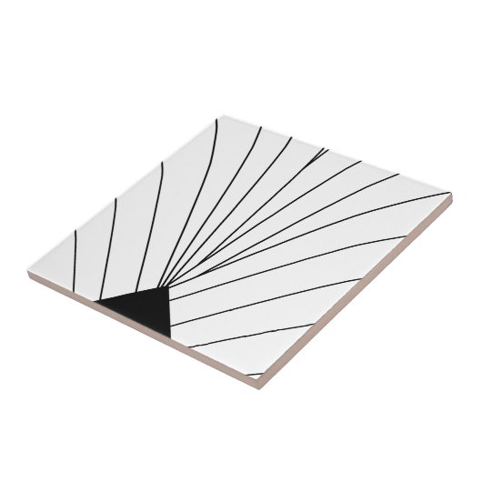 Carreau Design Art Déco Noir Et Blanc (Côté)