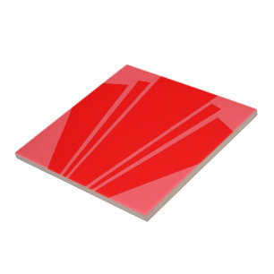 Carreau Design Art déco rouge