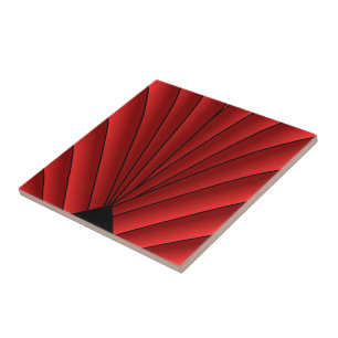 Carreau Design Art déco rouge