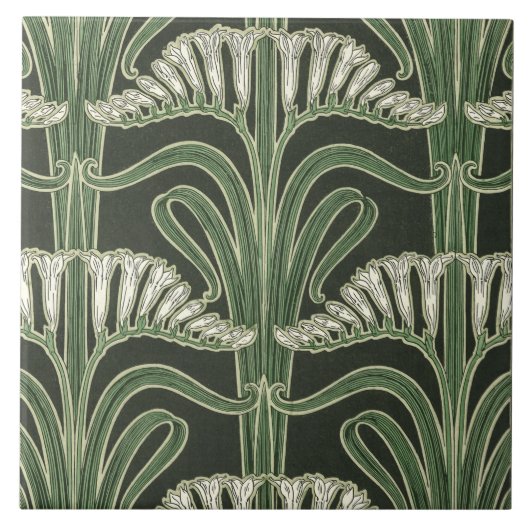 Carreau Design Art Nouveau floral (Devant)