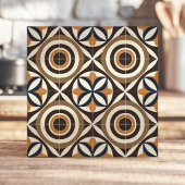 Carreau Design audacieux du milieu du siècle avec cercles