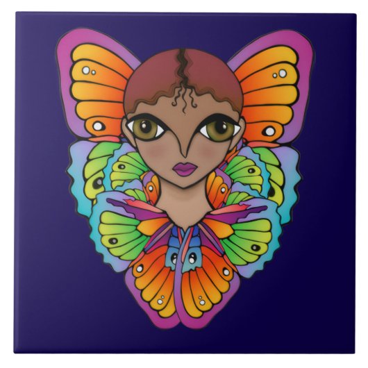 Carreau Design Big Eyes & Butterflies (Devant)
