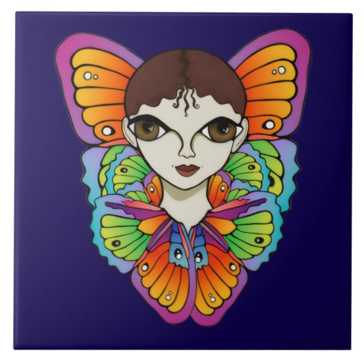 Carreau Design Big Eyes & Butterflies (Devant)