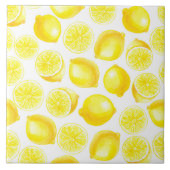 Carreau Design citrons aquarelle (Devant)