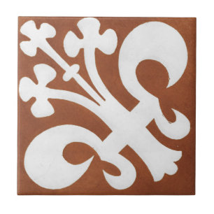 Carreau Design d'art céramique irlandais vintage