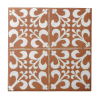 Design d'art irlandais vintage en céramique rouge