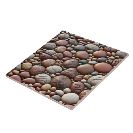 Carreau Design d'art texturé en dalle de roche (Côté)