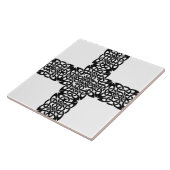 Carreau Design de croix d'art foncé (Côté)