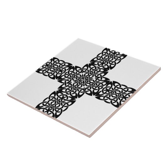 Carreau Design de croix d'art foncé (Côté)