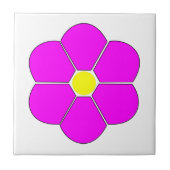 Carreau Design de fleurs roses Cerise (Devant)