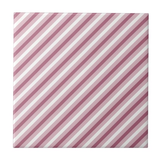Carreau Design de rayure en angle rose violet moderne et é (Devant)