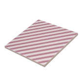 Carreau Design de rayure en angle rose violet moderne et é (Côté)