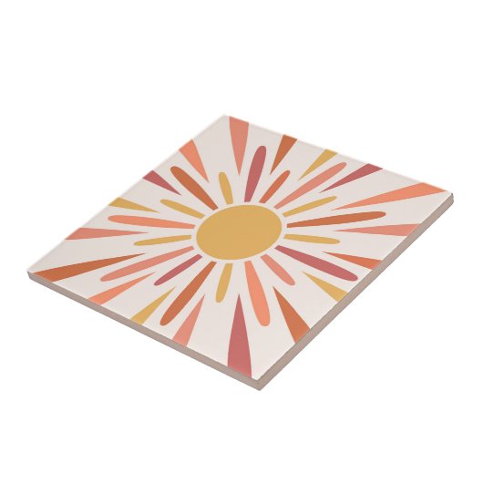 Carreau Design de style rétro coloré (Côté)