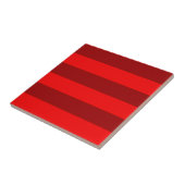 Carreau Design des rayures rouge et marron (Côté)