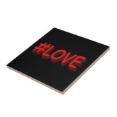 Carreau Design d'expression mignon "#LOVE". Commandez dès (Côté)