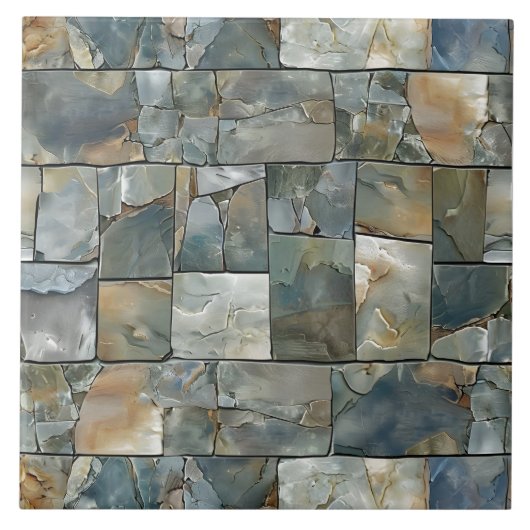 Carreau Design élégant en dalle de pierre (Devant)