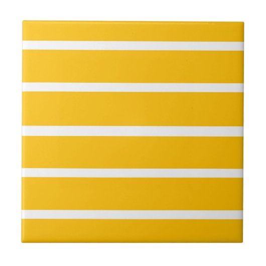 Carreau Design en rayures jaune et blanc (Devant)