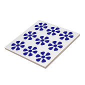 Carreau Design floral bleu (Côté)