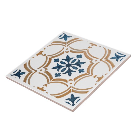 Carreau Design floral coloré (Côté)