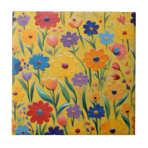 Carreau Design floral de printemps